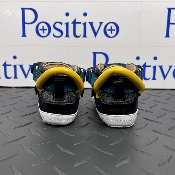 Buscemi 100MM Baby Black Trio Leather Sneakers US 4 EU 19 - Picture 5 of 6